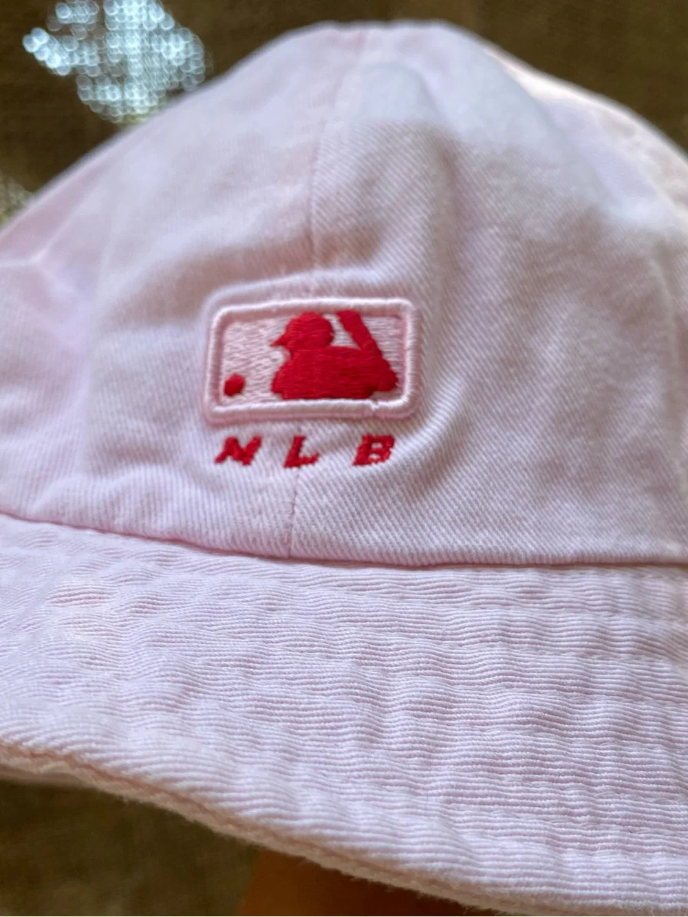 Pink Girls Bucket Hat with Red Heart Patch Baby